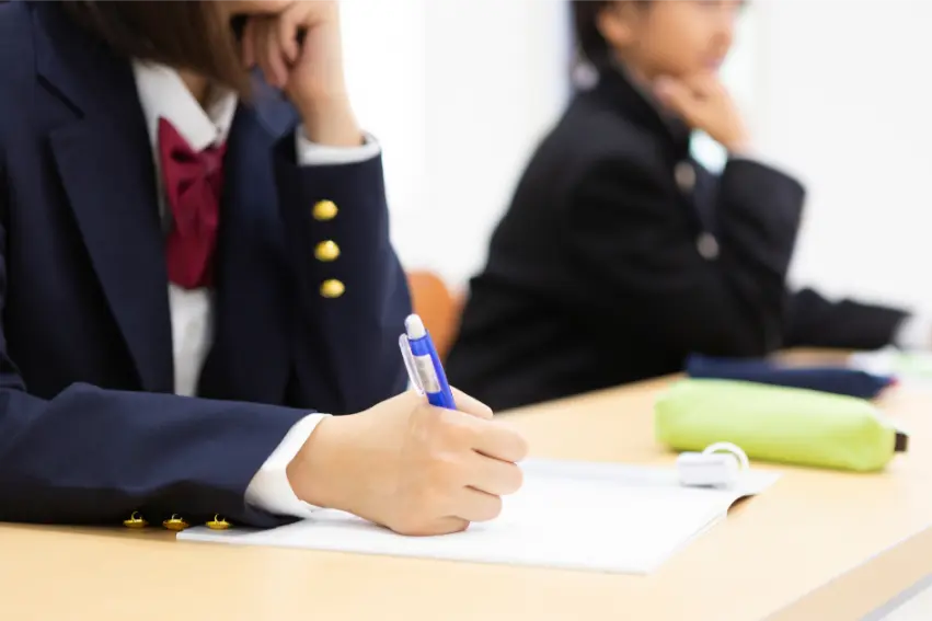 塾に通っている中学生